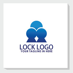 key logo design template, security logo concept