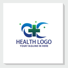 Fototapeta premium medical logo design concept, helath logo inspiration