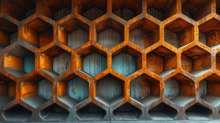 Interesting geometric patterns that create the impression of structure