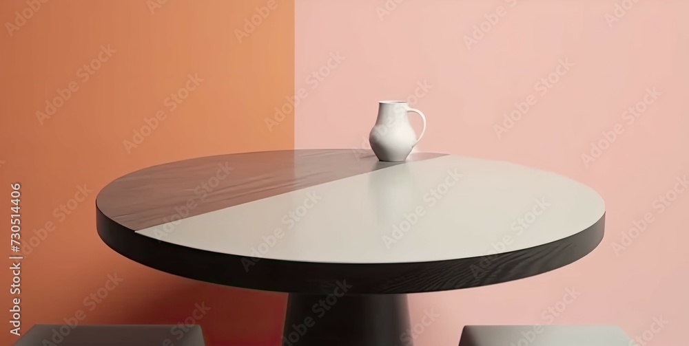 Aufkleber cosmetic brown background minimal and premium podium display for product presentation branding and p