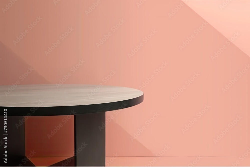 Aufkleber cosmetic brown background minimal and premium podium display for product presentation branding and p