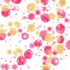 Colorful water splash decoration 