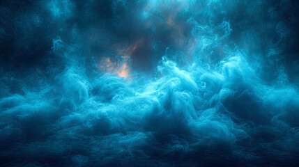 The mysterious cascades of smoke, smoothly enveloping the background and give it the atmosphere of mysticis