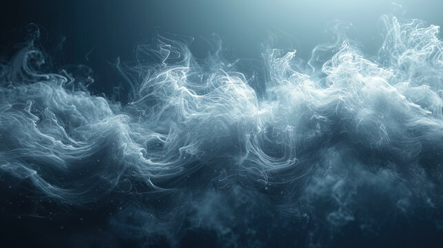 The mysterious cascades of smoke, smoothly enveloping the background and give it the atmosphere of mysti