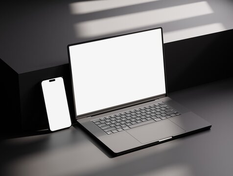 Responsive Web Design and website Mockup, Devices Mock up, Smartphone desktop tablet laptop template Mockup