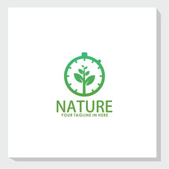 leaf logo concept, nature element logo design inspiration
