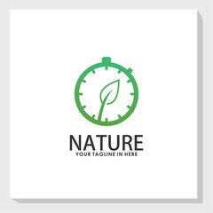 leaf logo concept, nature element logo design inspiration