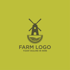 farm vintage logo design vector, agriculture logo inspiration