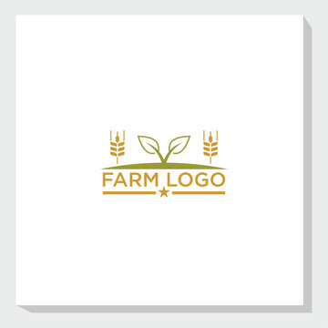 farm vintage logo design vector, agriculture logo inspiration