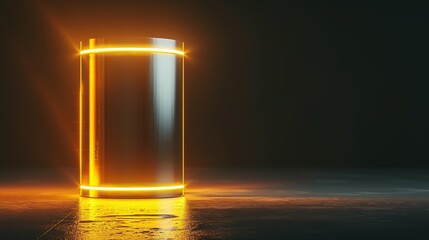 Energy battery poster with copy space