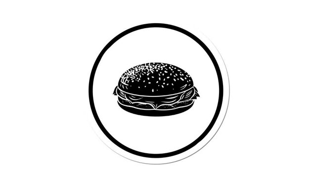 Bread Icon of nice animated for your videos easy to use with Transparent Background