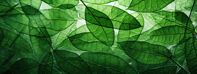 Leaf background with room for text created with Generative AI technology