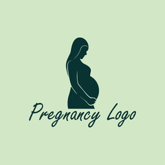 pregnant logo concept, medical logo inspiration