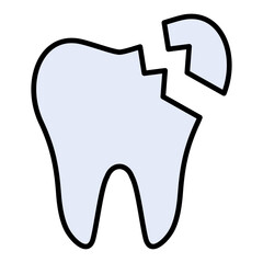 Broken Tooth Icon
