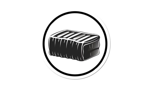 Bread Icon of nice animated for your videos easy to use with Transparent Background