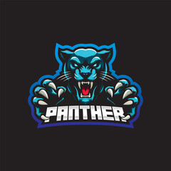 a panther logo designed in an esports-style
