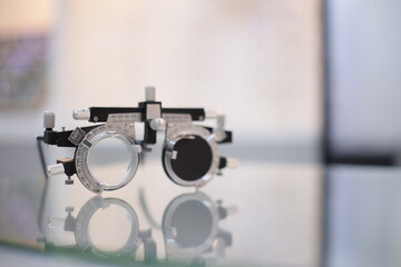 Trial frame glasses for eye test 