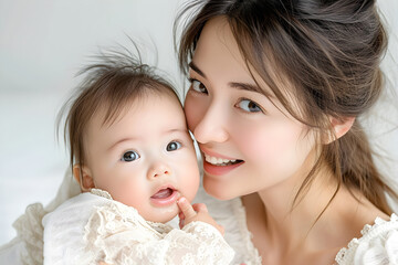 赤ちゃんとママ　日本人