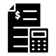 Investment glyph icon