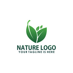 nature vintage logo design vector, plants logo inspiration