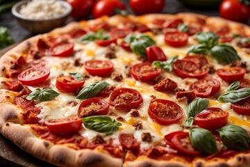 A mouth-watering pizza 
