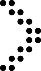 Arrow icon flat style, cursor, direction, pointer