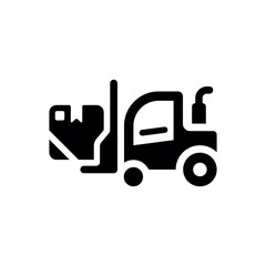 forklift icon vector illustration