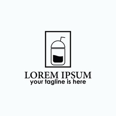 cup drinks logo design vector, dribks logo inspiration
