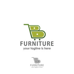 furniture logo design vector, industry logo inspiration