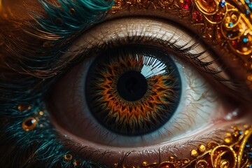 A stunning, vibrant human eye design with intricate details and a realistic rendering that will leave you in awe.

