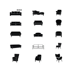 furniture logo design vector, industry logo inspiration