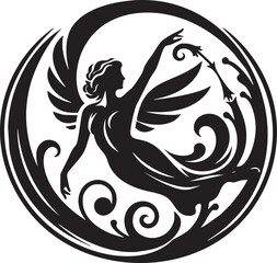 Elegant Mercury Symbol Vector Art