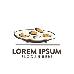 cookie logo design concept, food logo inspiration