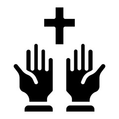 religion glyph icon
