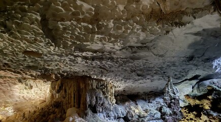 Sung Sot Cave at Halong Bay Vietnam