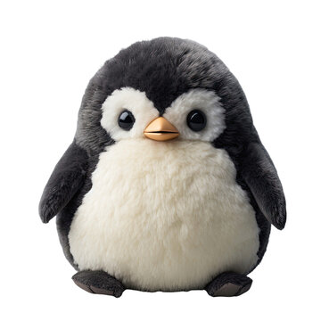 Penguin Plushie Front View of a Charming Companion