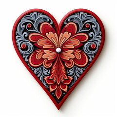 Ornate Floral Heart Shaped Decoration

