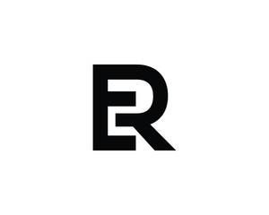 ER RE Logo design vector template