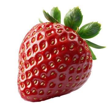 Berry Harvest, Transparent Background Showcasing Isolated Strawberries