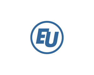 EU logo design vector template