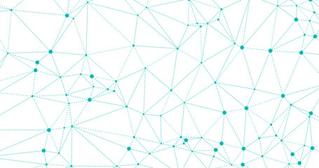 abstract geometric background. plexus mesh backdrop molecular. connected dots. vector illustration - obrazy, fototapety, plakaty