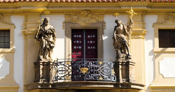 Loreta Prague, detail of the balcony.