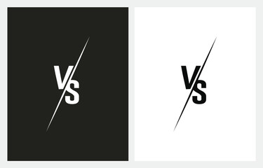 Versus VS letters for Sports logo design for fight, competition, battle, match, game vector icon