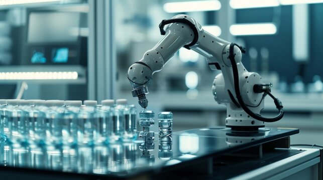 Precision robotics work diligently in a microfactory exemplifying the streamlined production process and lower upfront costs of this emerging trend.