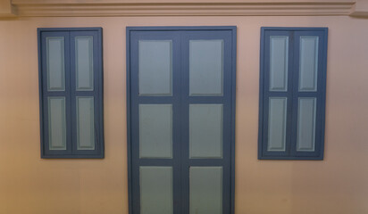 window with shutters