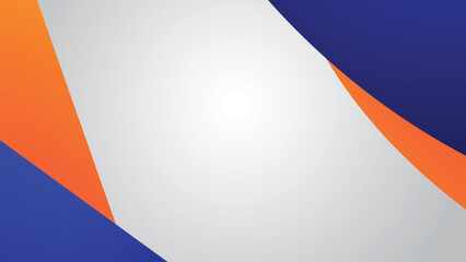 White blue and orange abstract background wallpaper design vector image with gradient for backdrop or presentation