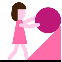 Resilience Icon Design Vector Women's Day