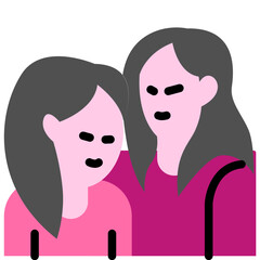 Sisterhood Icon Design Vector Women's Day