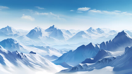 Fototapeta na wymiar Stunning mountains, panoramic peaks PPT background