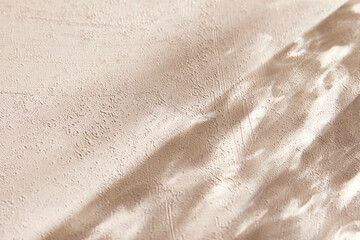 Natural texture of various glass cups on a table with
sunlight streaming in.